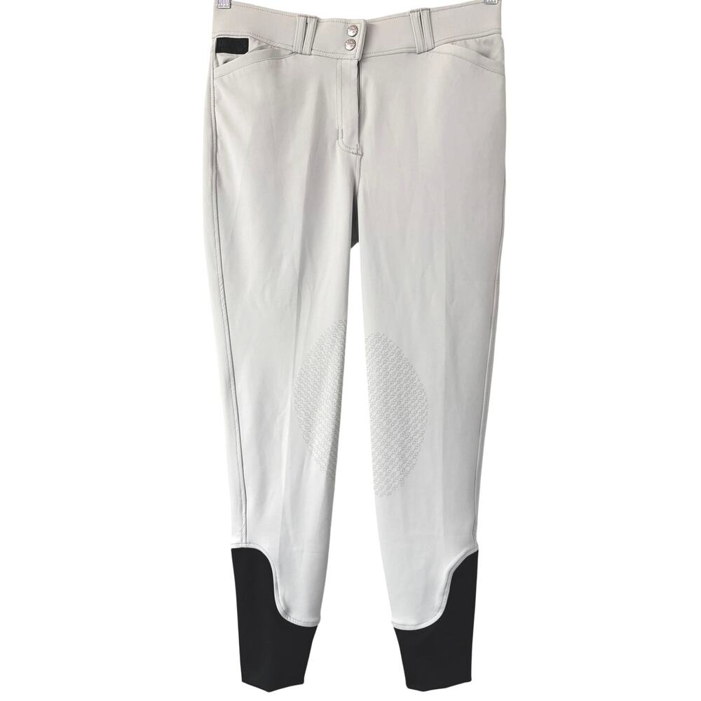 Dover Saddlery Women’s Breeches Equestrian Riding Pants Size 30 Gray/Black *EUC